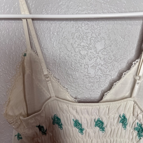 Sweet Luv 2 Luv  Cami Tank Dress with turquoise flowers -cp - Picture 9 of 10